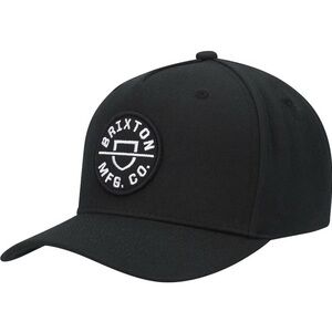 NWT Brixton Men's Crest C MP Snapback Cap Hat in Black